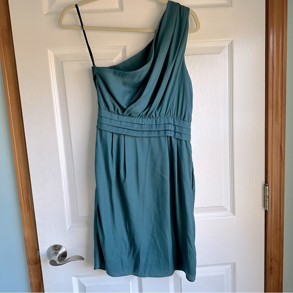 Bcbgeneration Emerald Green One Shoulder Cocktail… - image 2